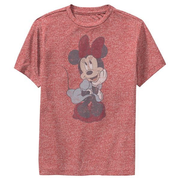 Boy’s Mickey & Friends Distressed Sitting Minnie Performance Tee