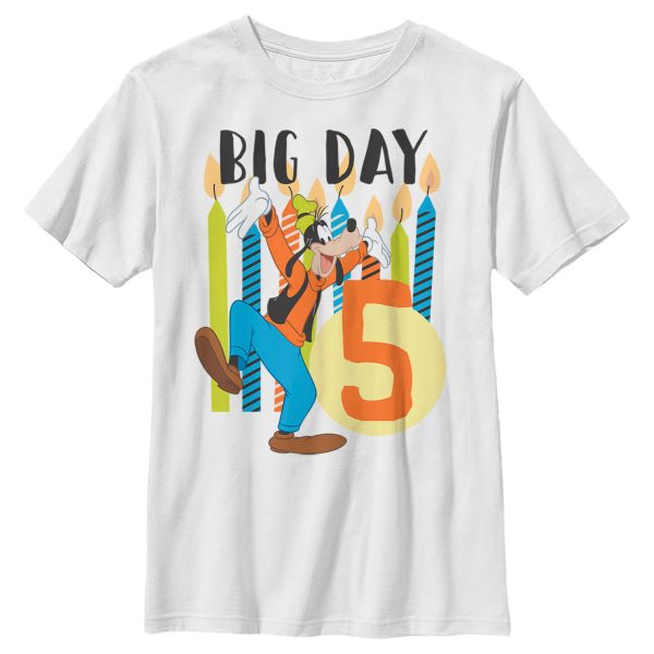 Boy’s Mickey & Friends Goofy 5th Birthday T-Shirt