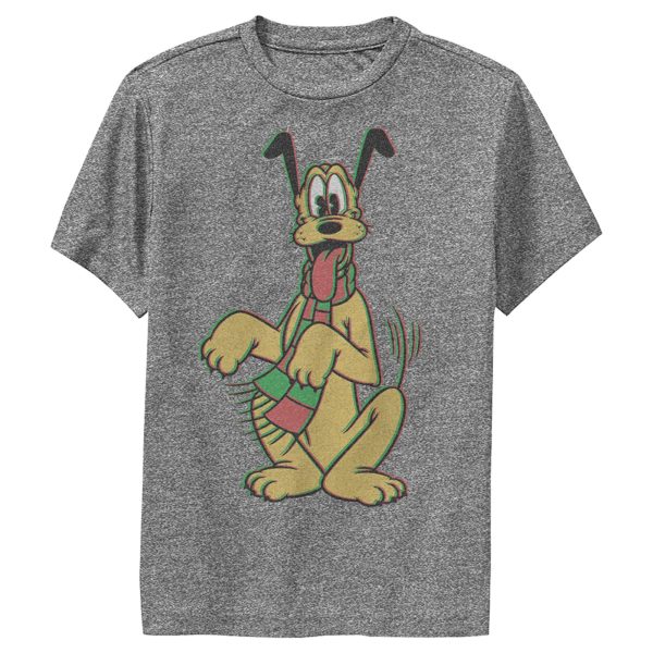 Boy’s Mickey & Friends Happy Tail Pluto Holiday Performance Tee