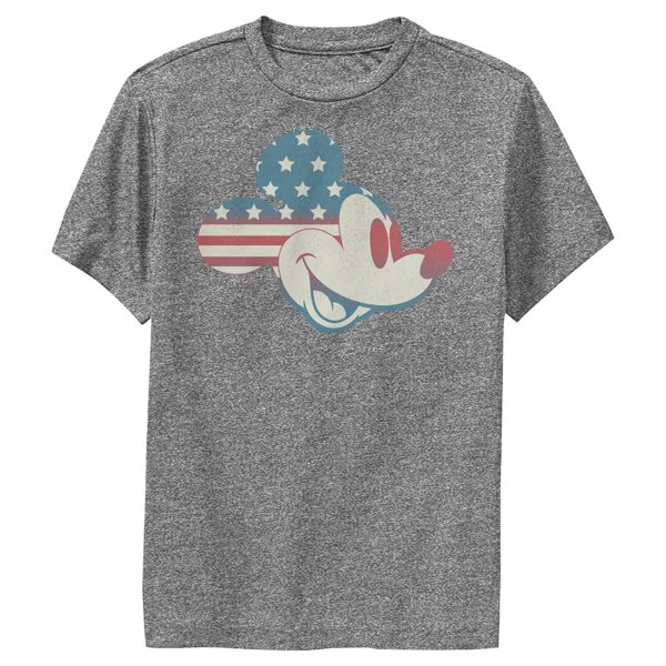 Boy’s Mickey & Friends Mickey Americana Flag Performance Tee