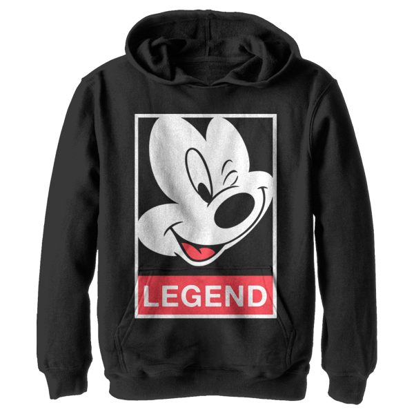 Boy’s Mickey & Friends Mickey Legend Poster Pull Over Hoodie