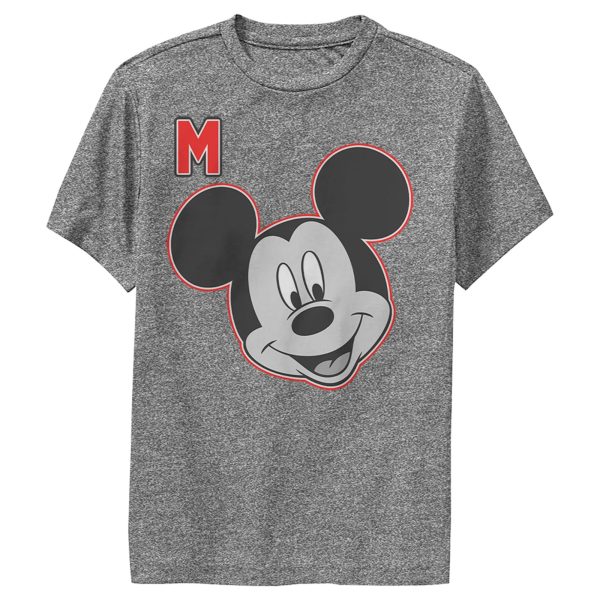 Boy’s Mickey & Friends Mickey M Portrait Performance Tee