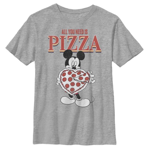 Boy’s Mickey & Friends Mickey Mouse All You Need is Pizza T-Shirt