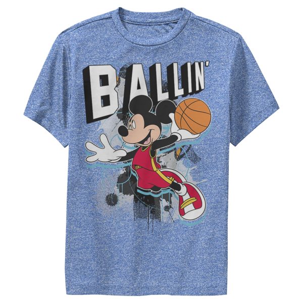 Boy’s Mickey & Friends Mickey Mouse Ballin’ Performance Tee