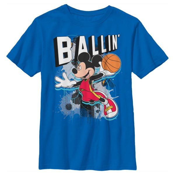 Boy’s Mickey & Friends Mickey Mouse Ballin’ T-Shirt