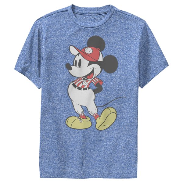 Boy’s Mickey & Friends Mickey Mouse Baseball Player Performance Tee