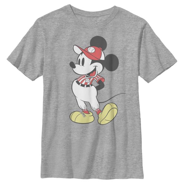 Boy’s Mickey & Friends Mickey Mouse Baseball Player T-Shirt