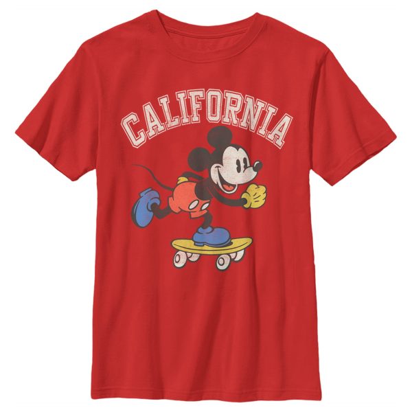 Boy’s Mickey & Friends Mickey Mouse California Skateboard T-Shirt