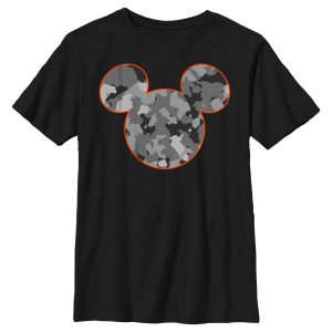 Boy’s Mickey & Friends Mickey Mouse Camo Silhouette T-Shirt