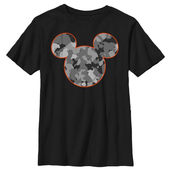 Boy’s Mickey & Friends Mickey Mouse Camo Silhouette T-Shirt