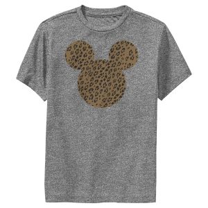 Boy’s Mickey & Friends Mickey Mouse Cheetah Print Silhouette Performance Tee