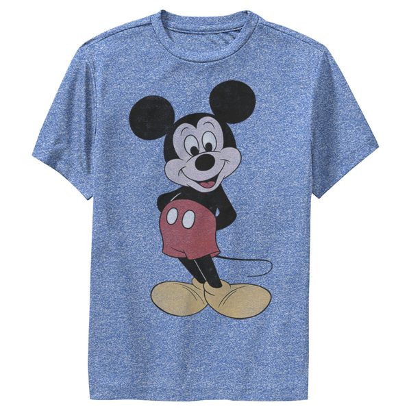 Boy’s Mickey & Friends Mickey Mouse Classic Cartoon Smile Performance Tee