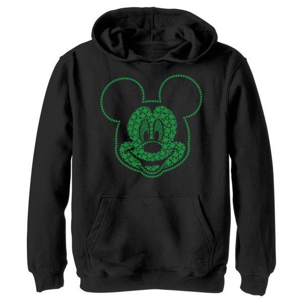 Boy’s Mickey & Friends Mickey Mouse Clover Big Smile Pull Over Hoodie