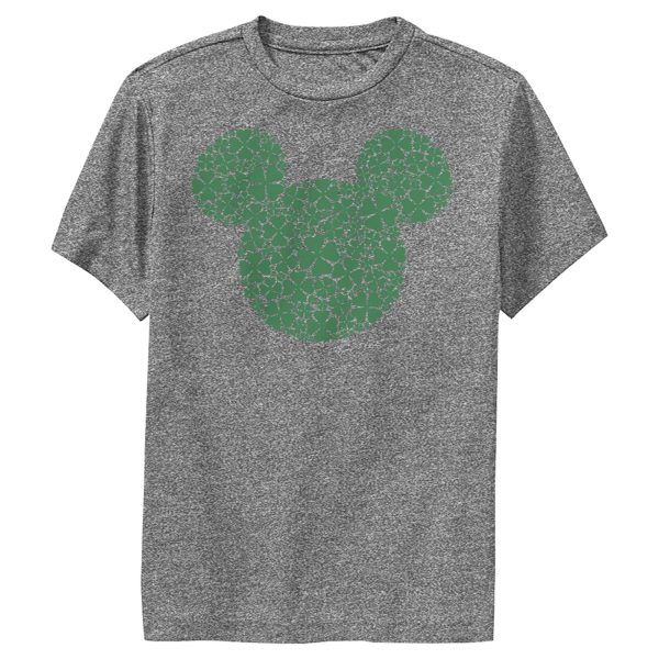 Boy’s Mickey & Friends Mickey Mouse Clover Silhouette Performance Tee