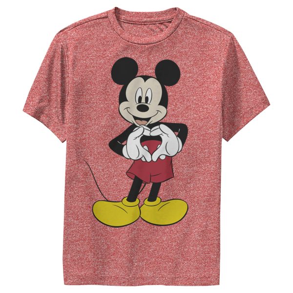 Boy’s Mickey & Friends Mickey Mouse Heart Performance Tee