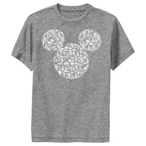 Boy’s Mickey & Friends Mickey Mouse Icons Silhouettes Performance Tee