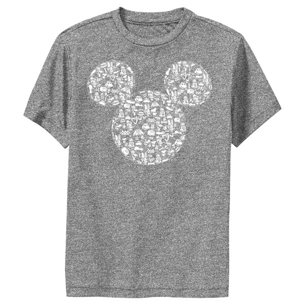 Boy’s Mickey & Friends Mickey Mouse Icons Silhouettes Performance Tee