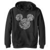 Boy’s Mickey & Friends Mickey Mouse Icons Silhouettes Pull Over Hoodie