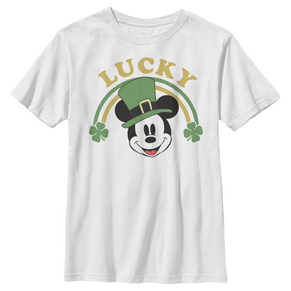 Boy’s Mickey & Friends Mickey Mouse Lucky Rainbow T-Shirt