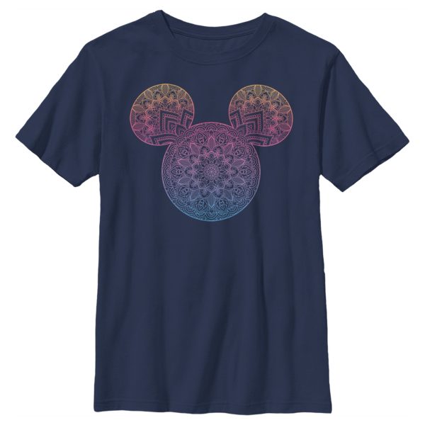 Boy’s Mickey & Friends Mickey Mouse Mandala Silhouette T-Shirt