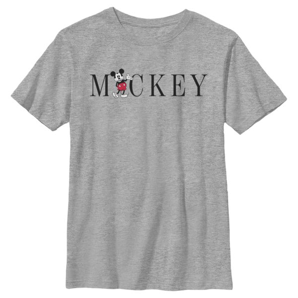 Boy’s Mickey & Friends Mickey Mouse Minimalist Name T-Shirt