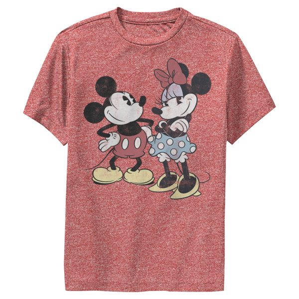 Boy’s Mickey & Friends Mickey Mouse & Minnie Vintage Couple Performance Tee