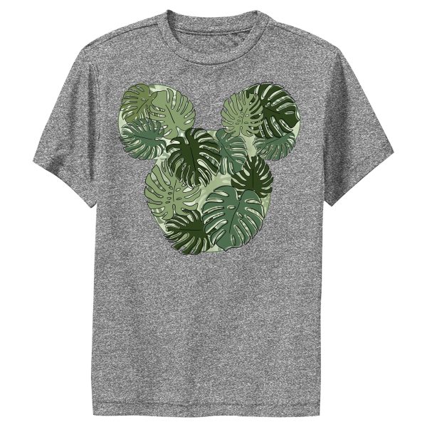 Boy’s Mickey & Friends Mickey Mouse Monstera Silhouette Performance Tee