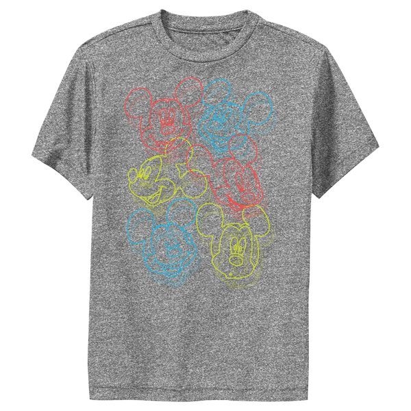 Boy’s Mickey & Friends Mickey Mouse Neon Outlines Performance Tee