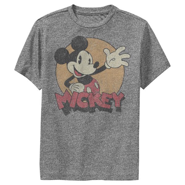 Boy’s Mickey & Friends Mickey Mouse Old School Distressed Performance Tee