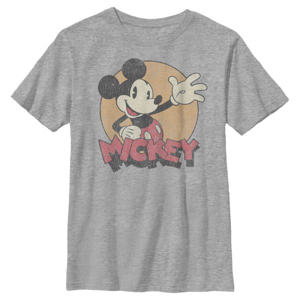 Boy’s Mickey & Friends Mickey Mouse Old School Distressed T-Shirt