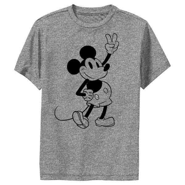 Boy’s Mickey & Friends Mickey Mouse Peace Sign Performance Tee