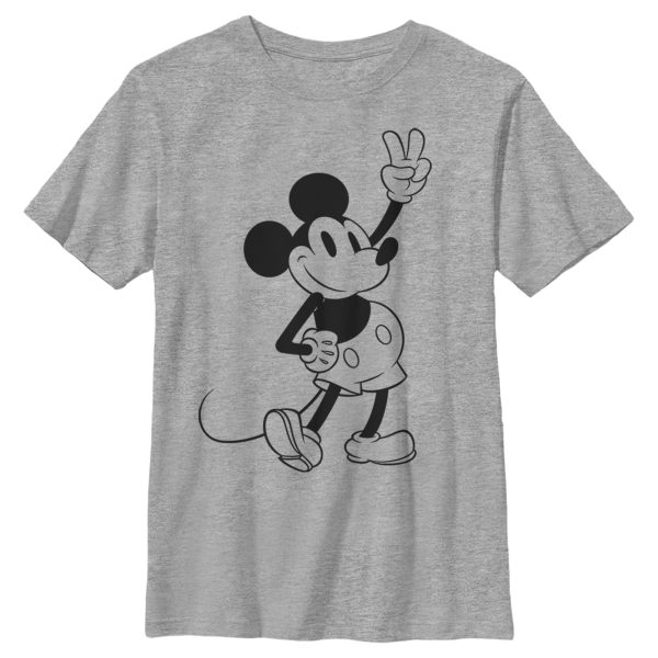 Boy’s Mickey & Friends Mickey Mouse Peace Sign T-Shirt