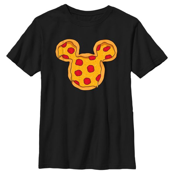 Boy’s Mickey & Friends Mickey Mouse Pizza Silhouette T-Shirt