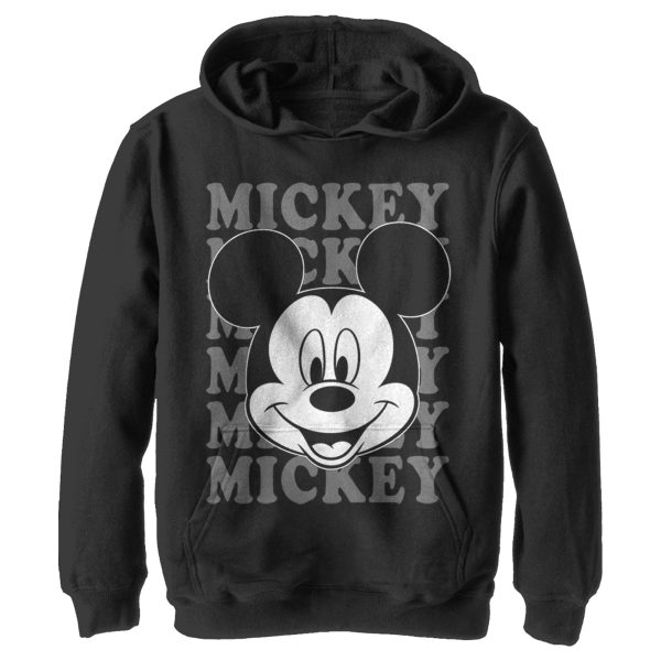 Boy’s Mickey & Friends Mickey Mouse Repeating Name Pull Over Hoodie