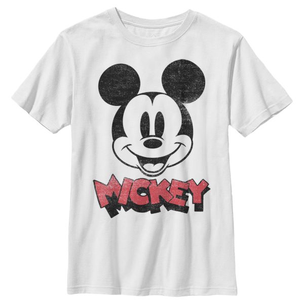 Boy’s Mickey & Friends Mickey Mouse Retro Headshot T-Shirt