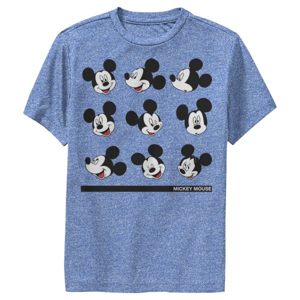 Boy’s Mickey & Friends Mickey Mouse Silly Faces Performance Tee