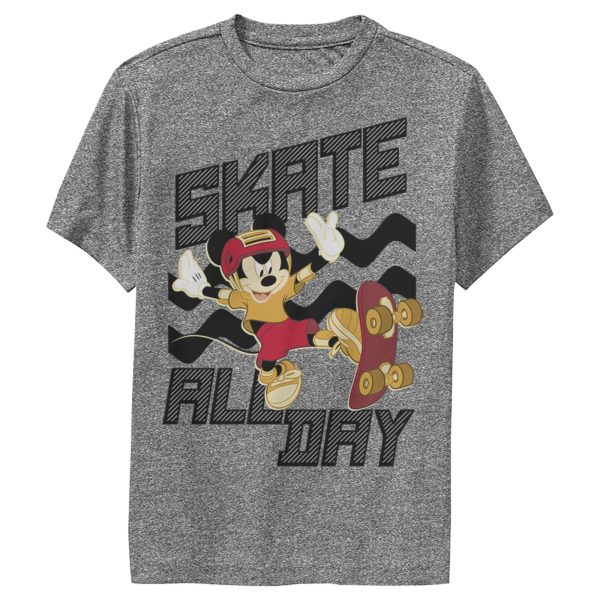 Boy’s Mickey & Friends Mickey Mouse Skate All Day Performance Tee