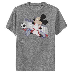 Boy’s Mickey & Friends Mickey Mouse Soccer France Performance Tee