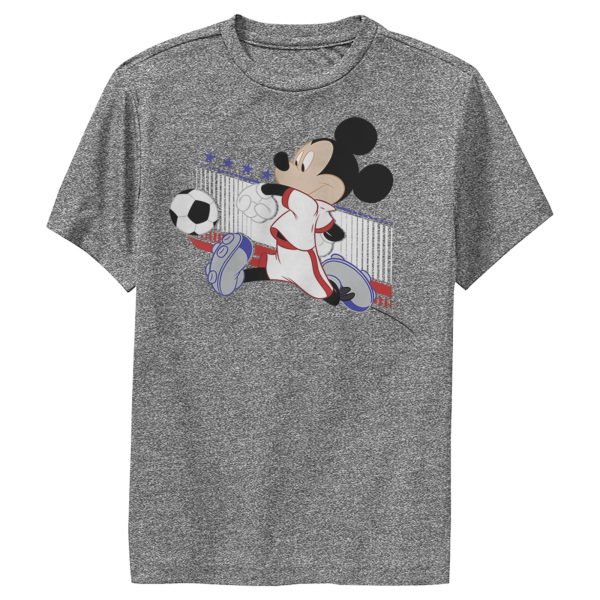 Boy’s Mickey & Friends Mickey Mouse Soccer France Performance Tee