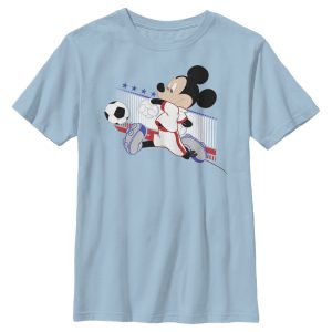 Boy’s Mickey & Friends Mickey Mouse Soccer France T-Shirt