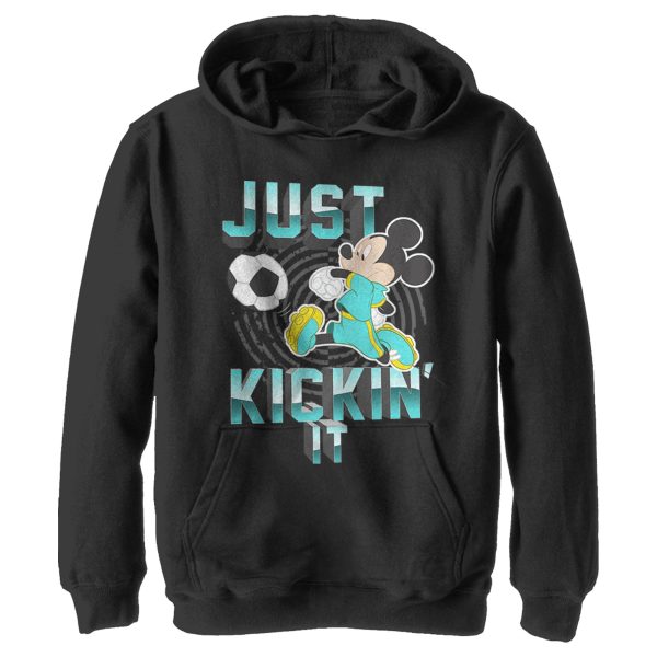 Boy’s Mickey & Friends Mickey Mouse Soccer Just Kickin’ It Pull Over Hoodie