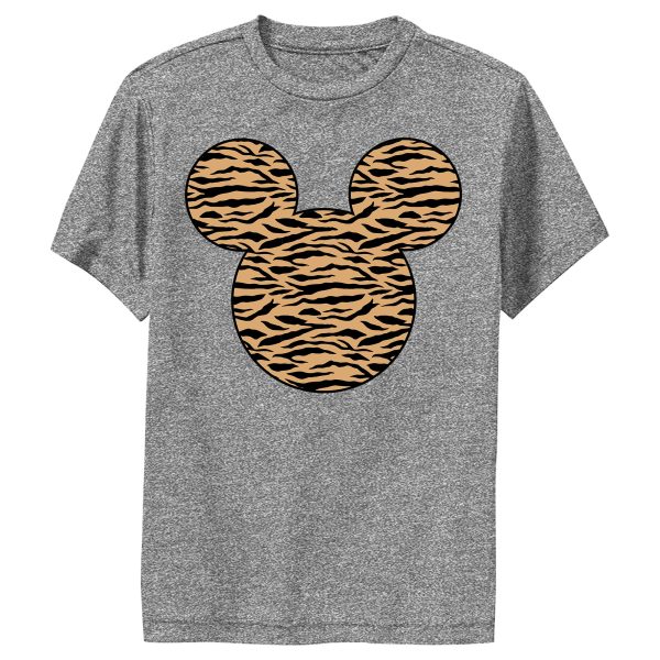 Boy’s Mickey & Friends Mickey Mouse Tiger Print Silhouette Performance Tee