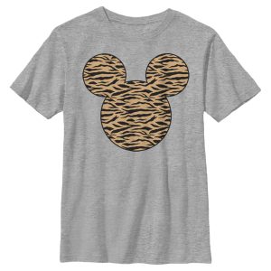 Boy’s Mickey & Friends Mickey Mouse Tiger Print Silhouette T-Shirt