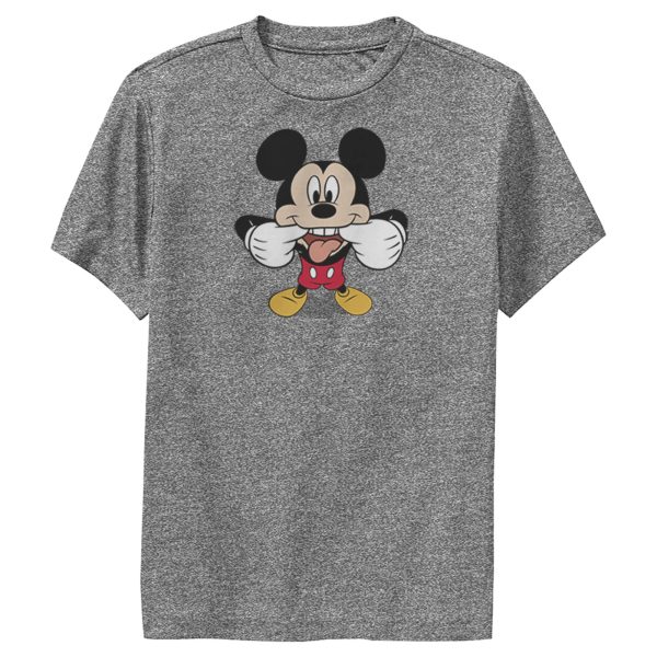 Boy’s Mickey & Friends Mickey Mouse Tongue Out Performance Tee