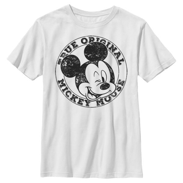 Boy’s Mickey & Friends Mickey Mouse True Original Distressed T-Shirt