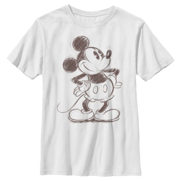 Boy’s Mickey & Friends Mickey Mouse Vintage Sketch T-Shirt