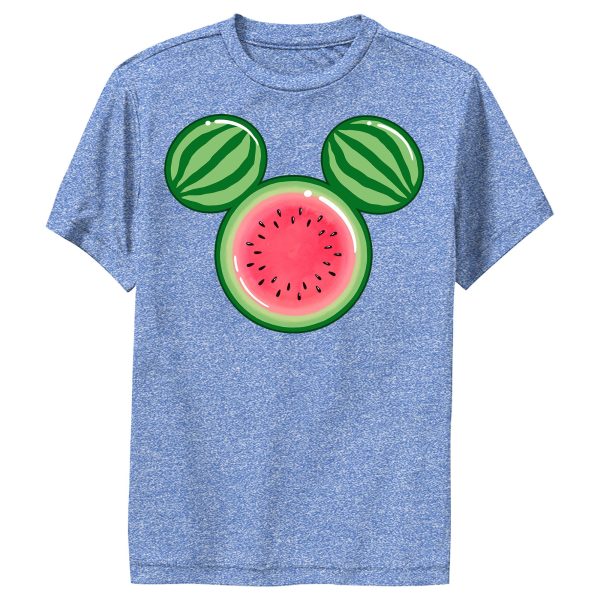 Boy’s Mickey & Friends Mickey Mouse Watermelon Silhouette Performance Tee