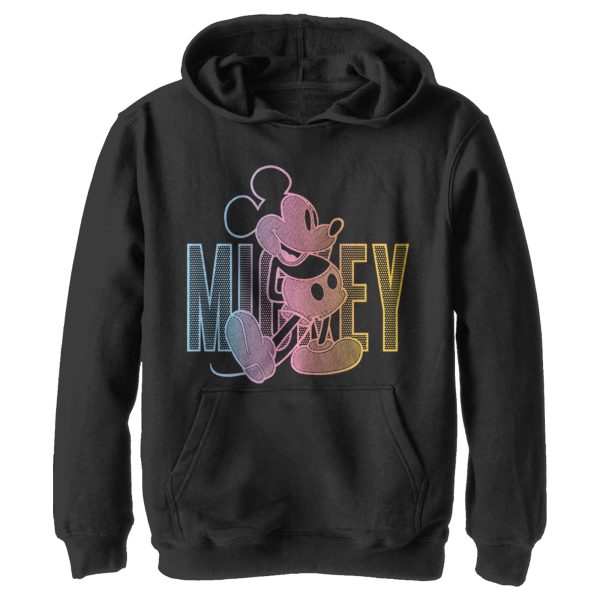 Boy’s Mickey & Friends Mickey Neon Gradient Pull Over Hoodie