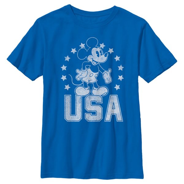 Boy’s Mickey & Friends Mickey USA Pride T-Shirt