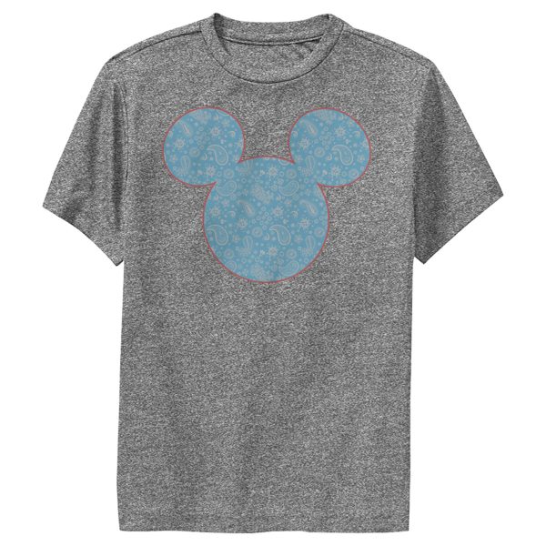 Boy’s Mickey & Friends Mickey and Friends Paisley Silhouette Performance Tee